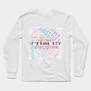 Spirit of Power in White Long Sleeve T-Shirt